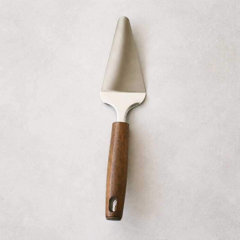 Walnut Wood Handle Server