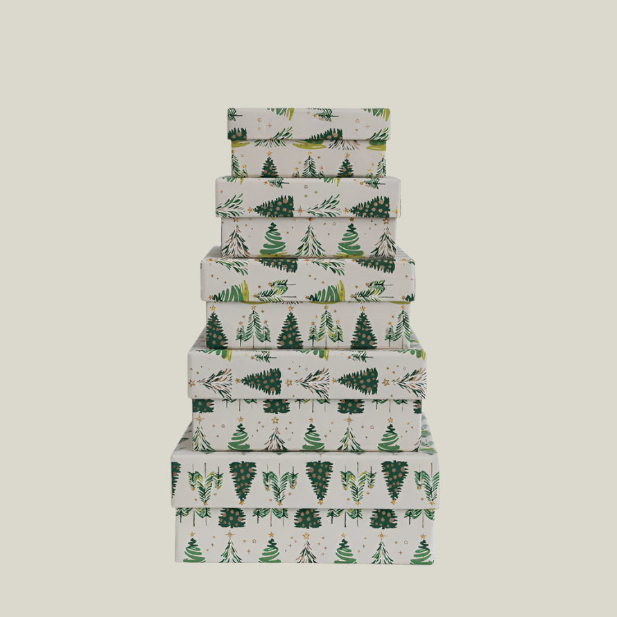 Recycled Christmas Gift Box Set
