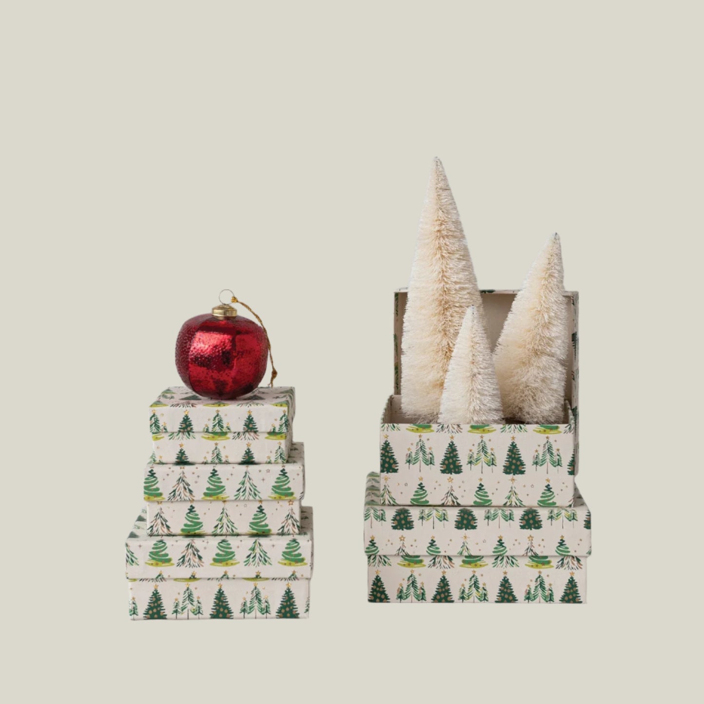 Recycled Christmas Gift Box Set
