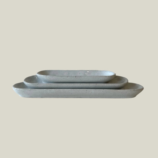 Long Ceramic Tray Set