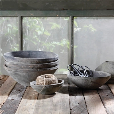 Grey Rustic Clay Bowl