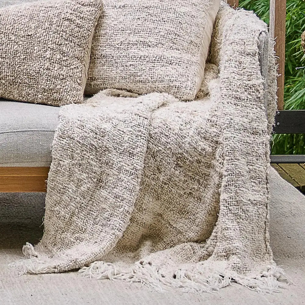 Wabi Linen Throw Blanket