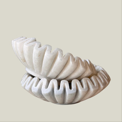 Pleated Marble Bowl