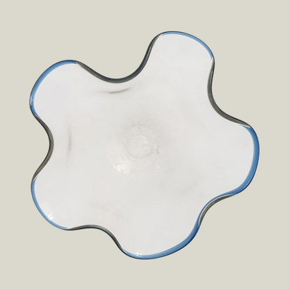 Handmade Wavy Glass Bowl
