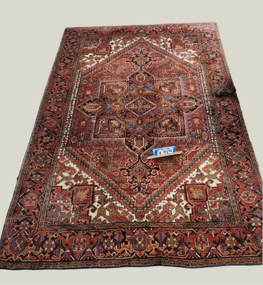 Vintage Persian Wool Rug 6'7" X 9'11"