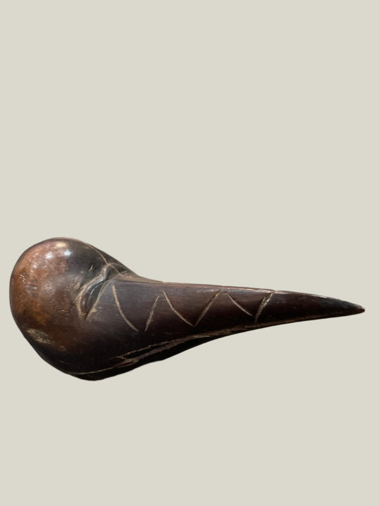 Wood Antique Miniature Bird Mask