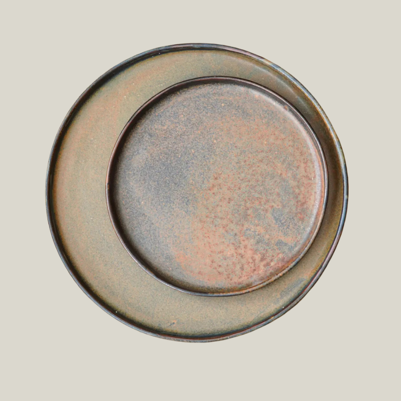 Rust Round Plate