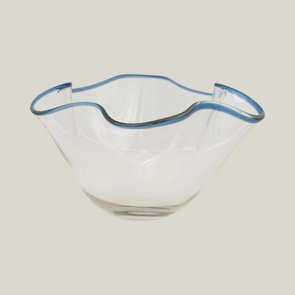 Handmade Wavy Glass Bowl