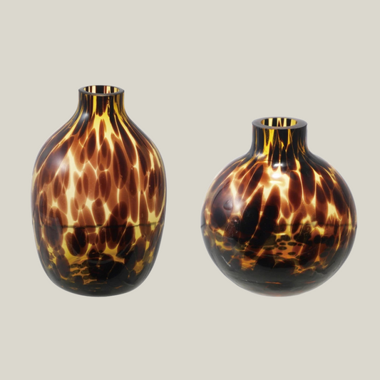 Tortoise Glass Bud Vase