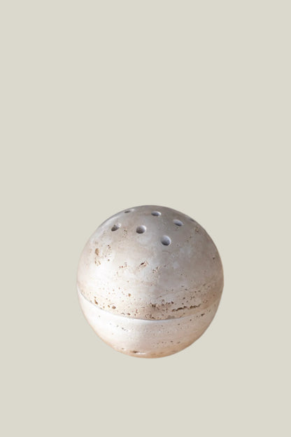 Travertine Incense Burner Dome