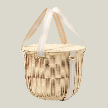 Round Picnic Cooler Basket