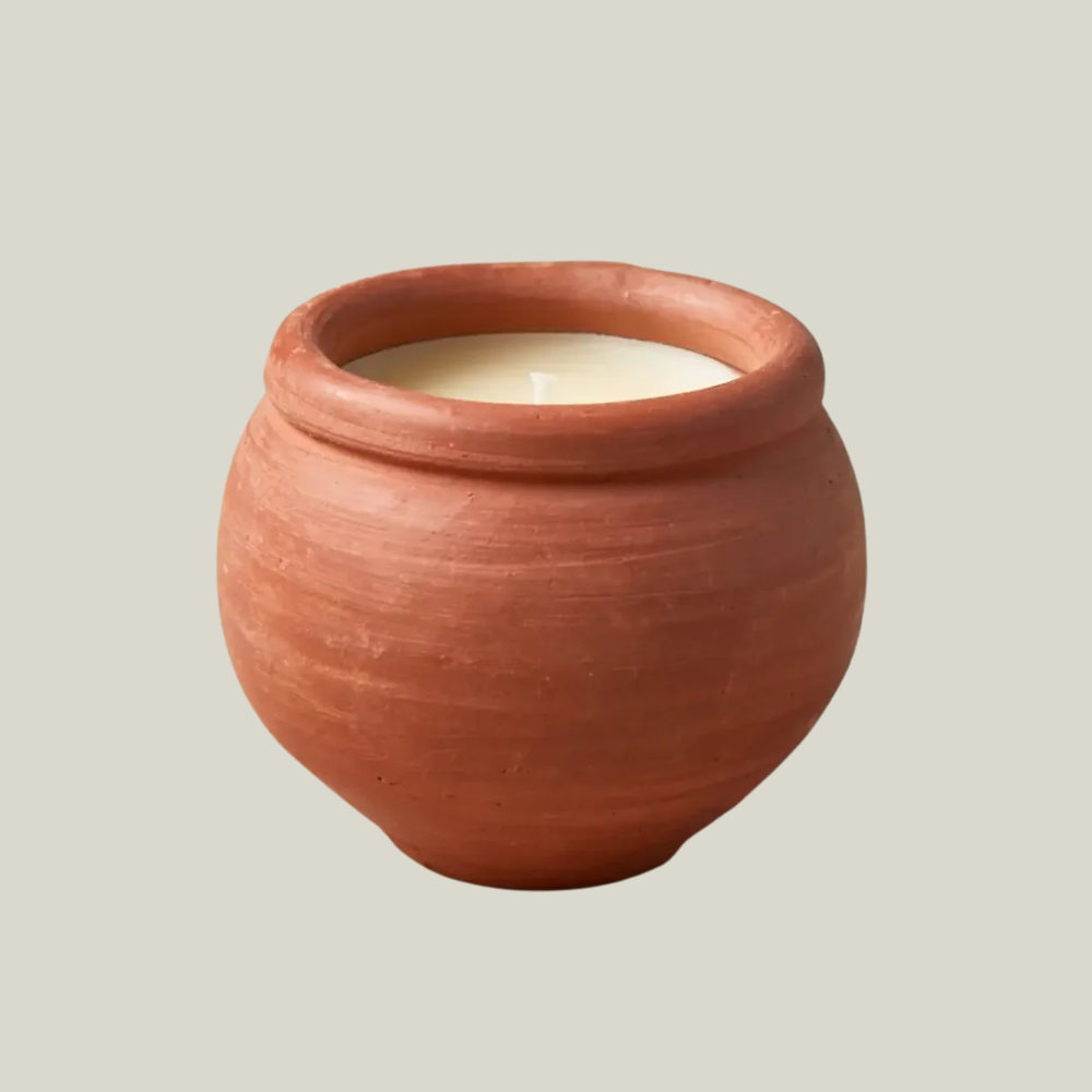 Terracotta Handmade Beeswax Candle