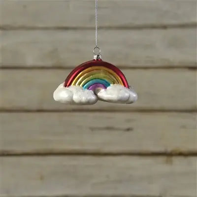 Glass Rainbow Ornament