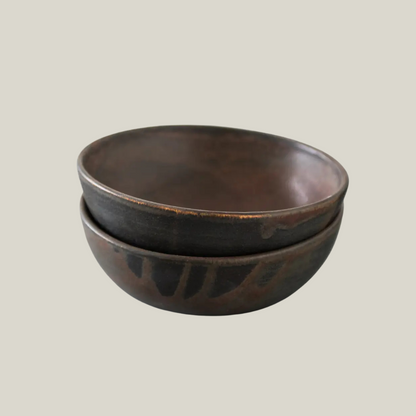 Stoneware Rust-Glaze Bowl
