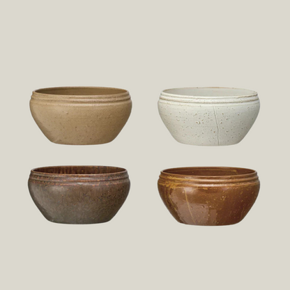 Stoneware Reactive Glaze Bowl