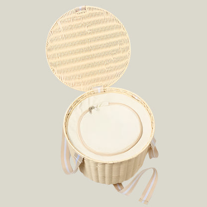 Round Picnic Cooler Basket