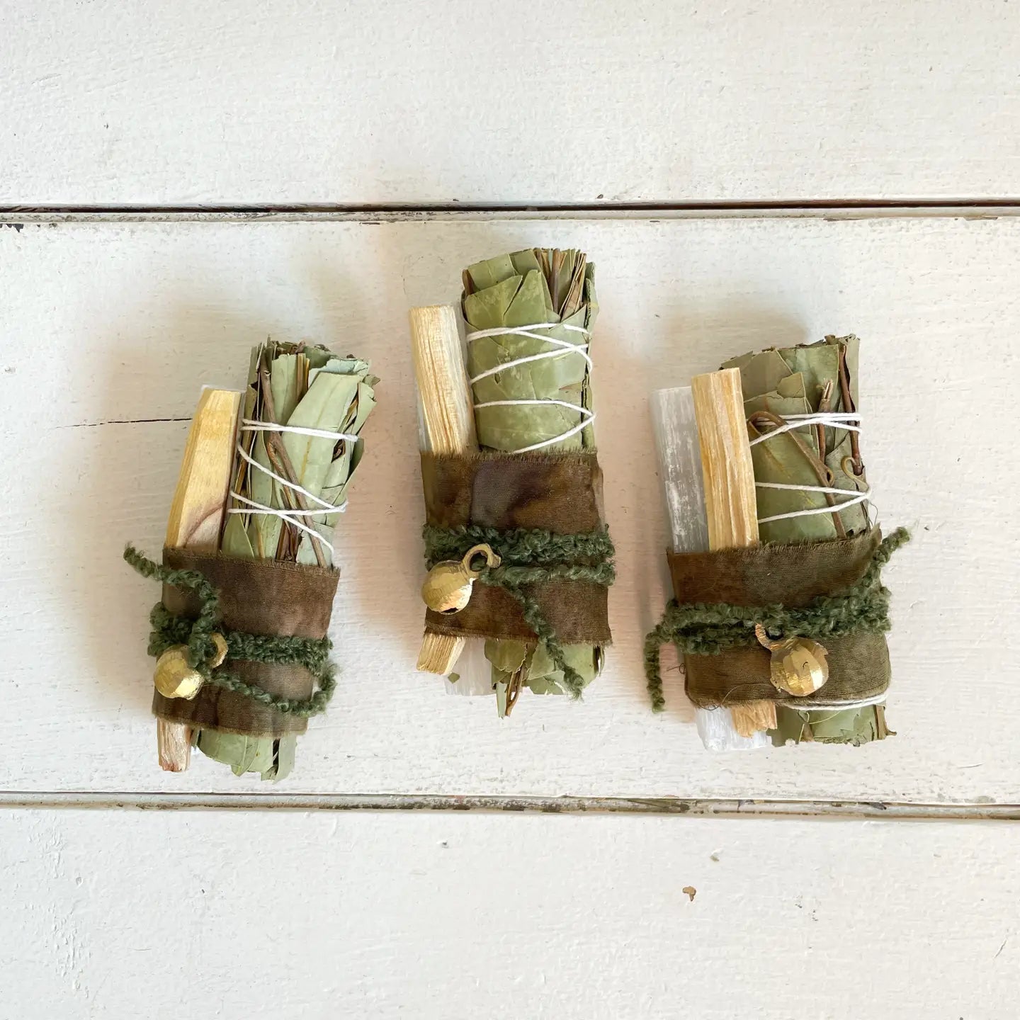 Joy Brass Bell Eucalyptus Palo Santo Bundle