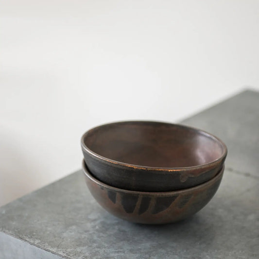 Stoneware Rust-Glaze Bowl