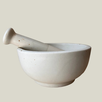 Large Stoneware Mortar & Pestle