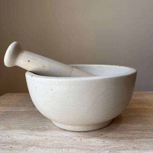 Large Stoneware Mortar & Pestle