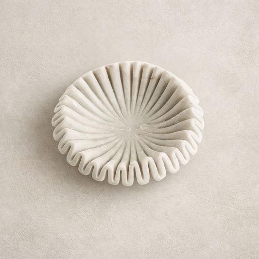 Pleated Marble Bowl