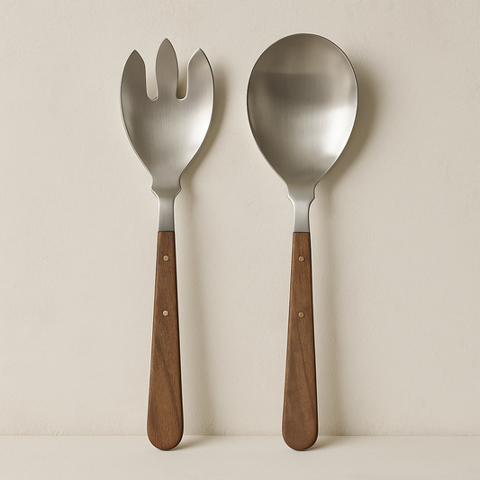 Wood Handle Salad Servers