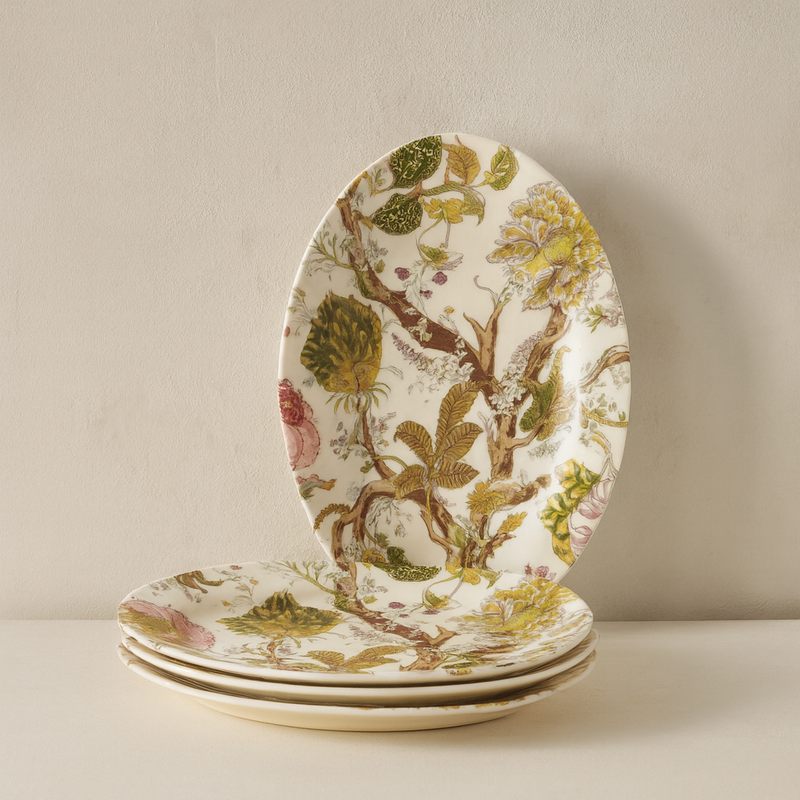 Botanical Stoneware Platter