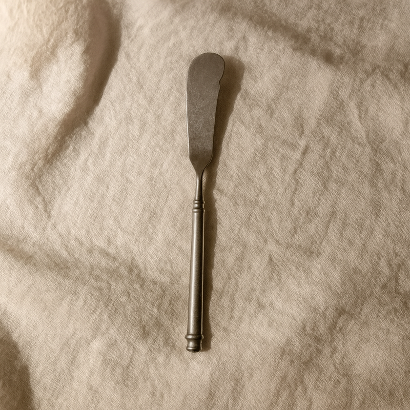 Brushed Pewter Canape Knife