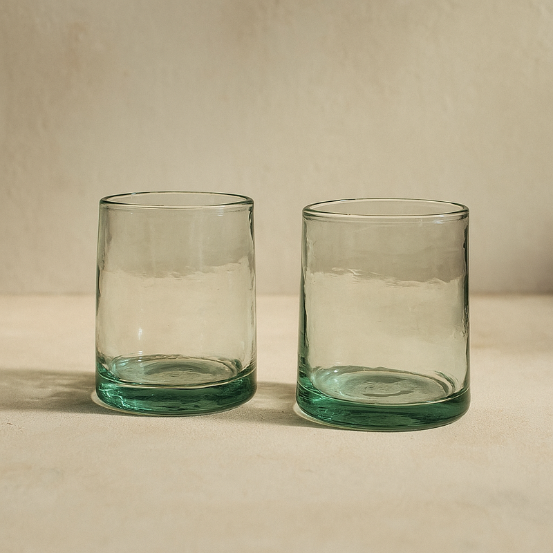 Small Clear Moroccan Glasses