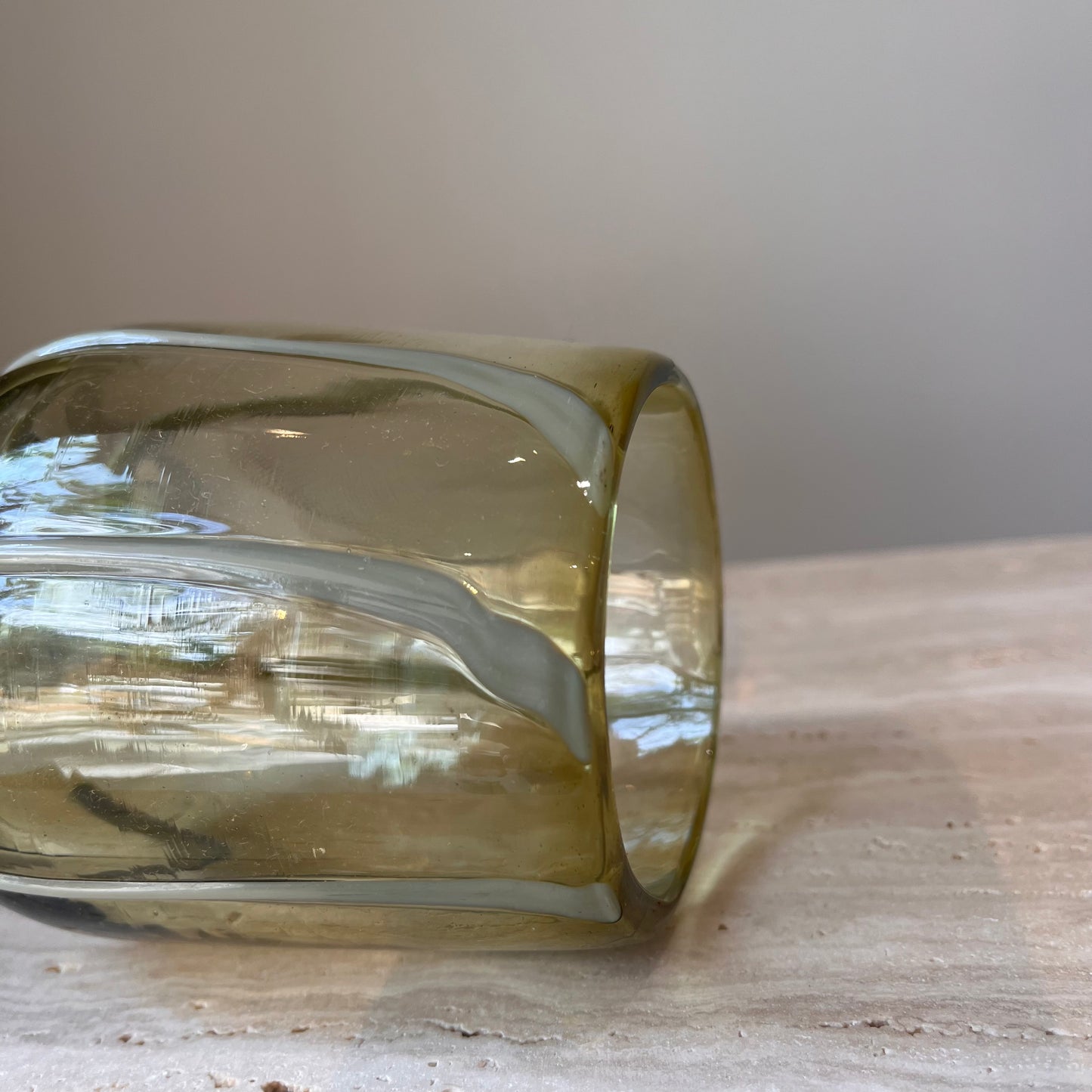 Meso Green Olive Glass