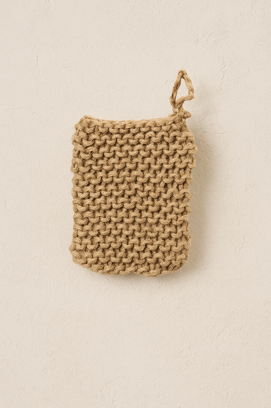 Jute Scrubber + Soap Holder