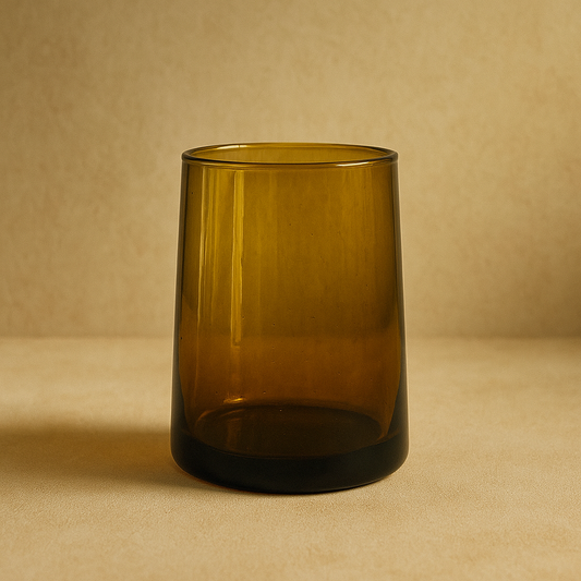 Small Amber Moroccan Glasses