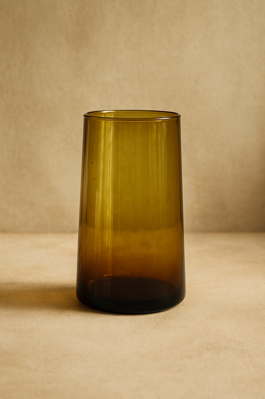 Large Amber Moroccan Glasses