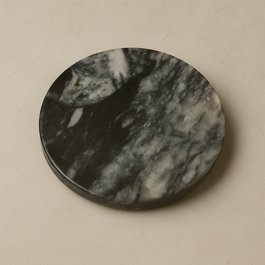 Black Melange Marble Soap Dish