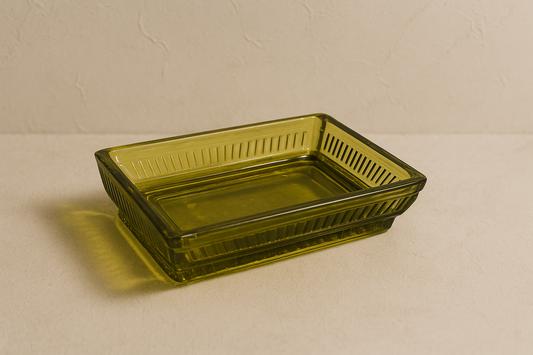Pressed Glass Soap Dish