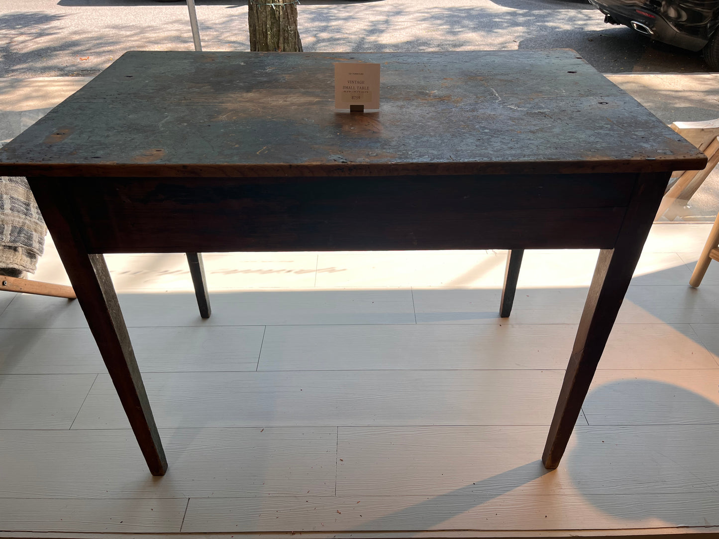 Vintage Table with Ceramic Knobs