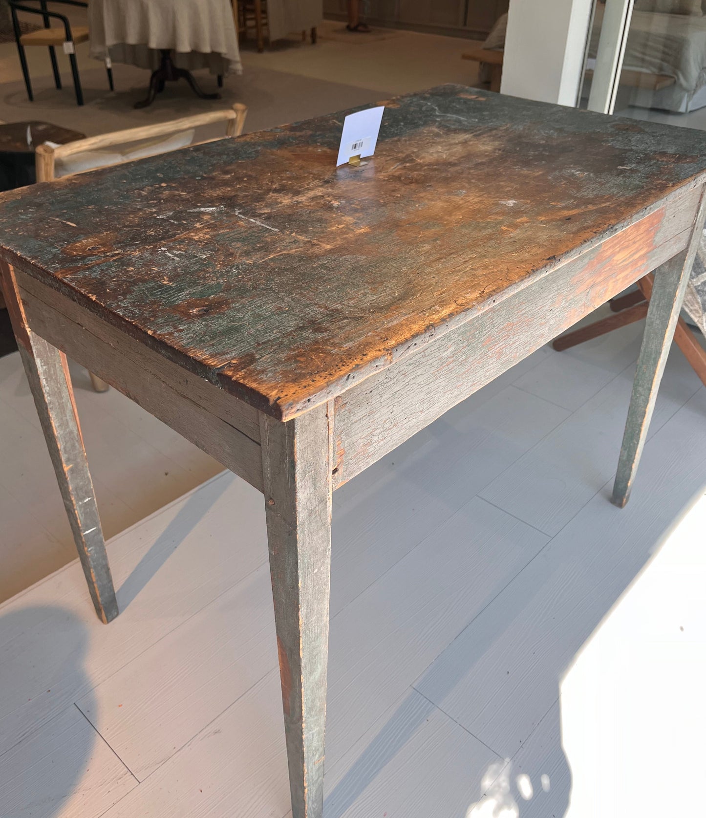 Vintage Table with Ceramic Knobs