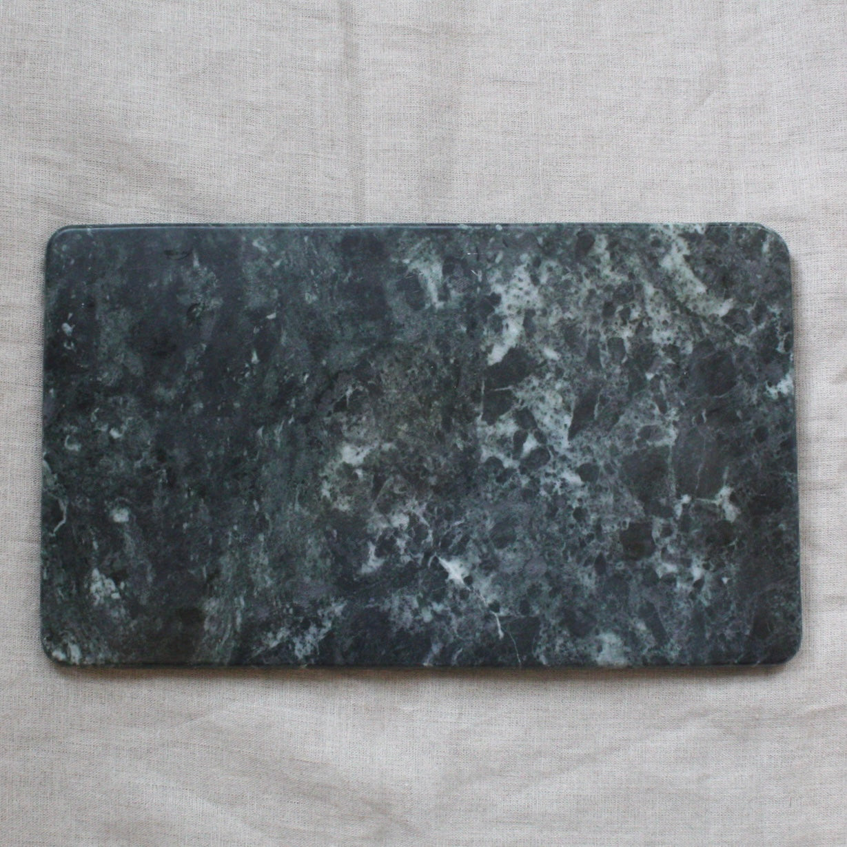 Green marble cheese board