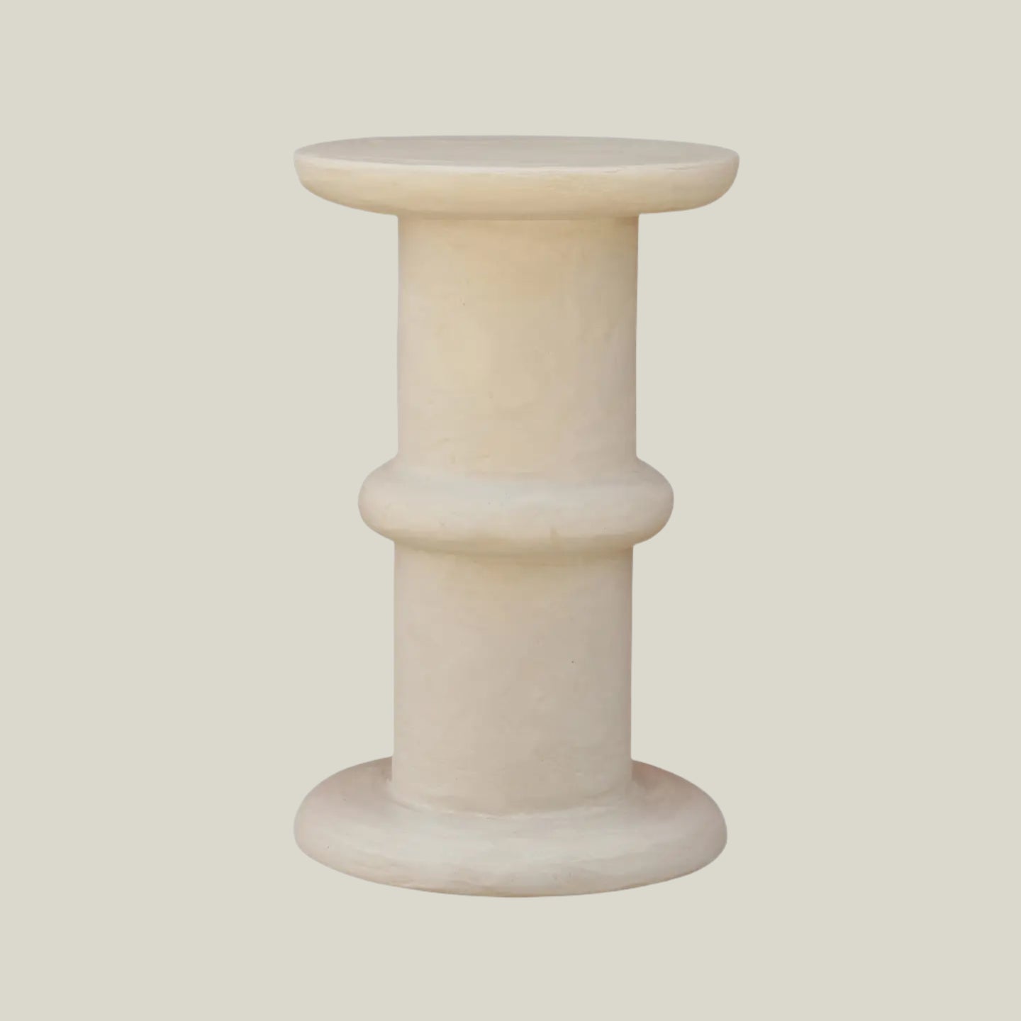 Plaster Round Side Table III