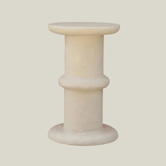 Plaster Round Side Table III