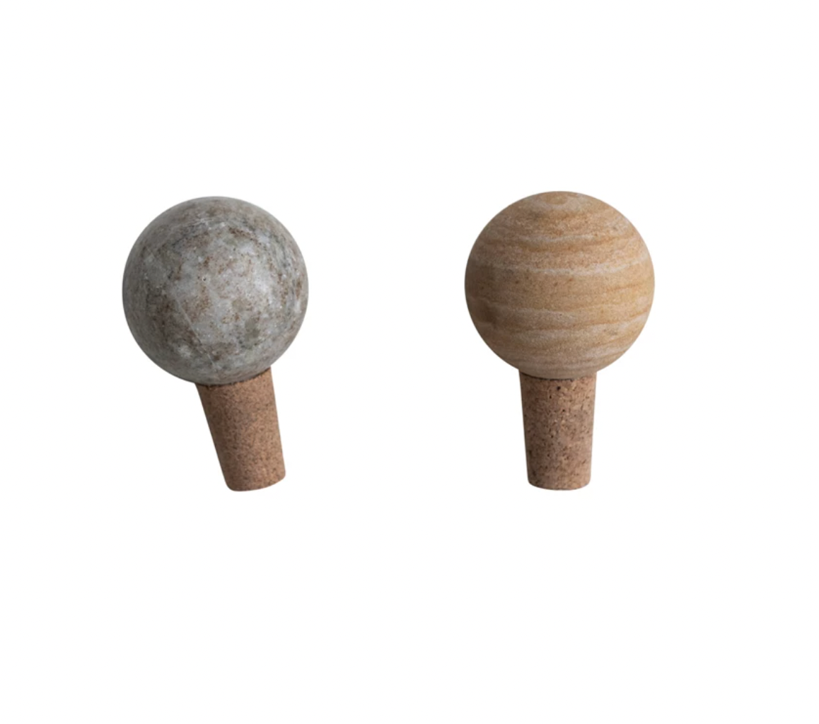 Marble & Travertine Cork Stoppers