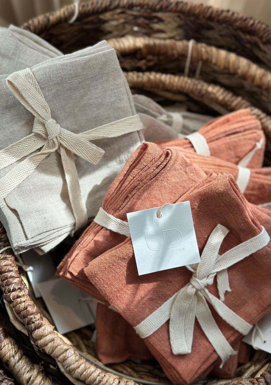 Linen Cocktail Napkin Set