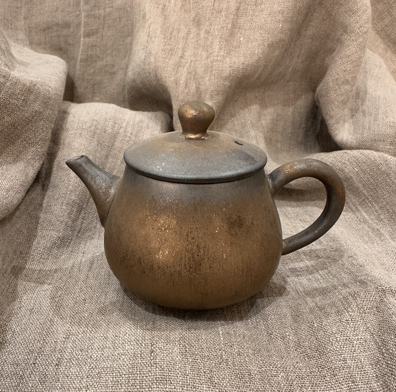 Metallic Glaze Teapot
