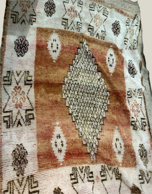 Vintage Moroccan Rug - 9’ x 6'