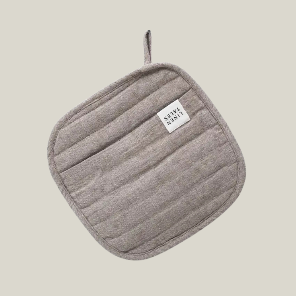 Quilted Linen Potholder