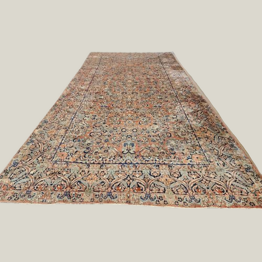 Vintage Sarouk Rug - 10'1" x 20'3"