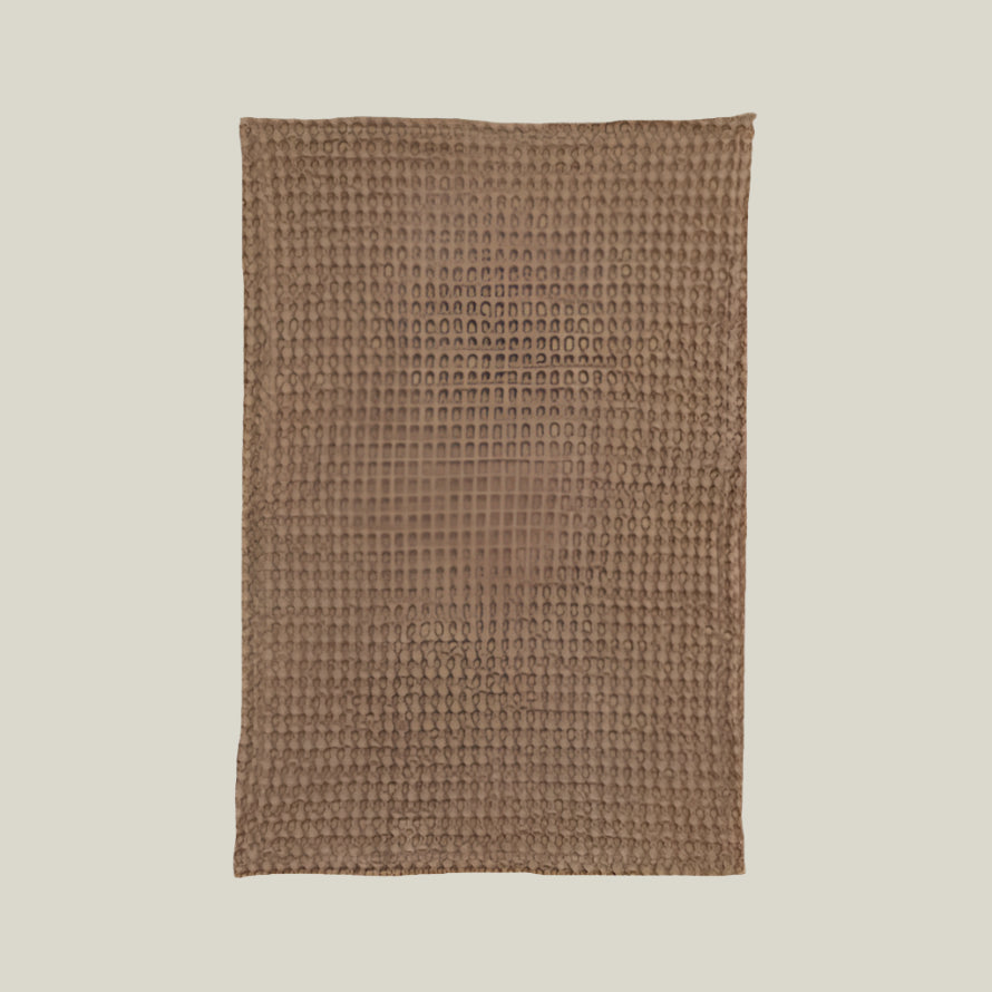 Stonewashed Cotton Waffle Tea Towel