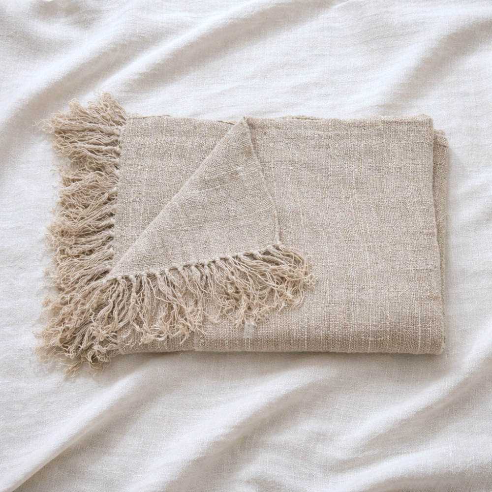Bedouin Oversized Linen Throw