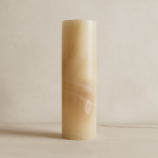 Beige Onyx Lamp