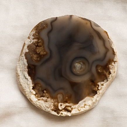 Brown Agate Coasters (Set of 4)